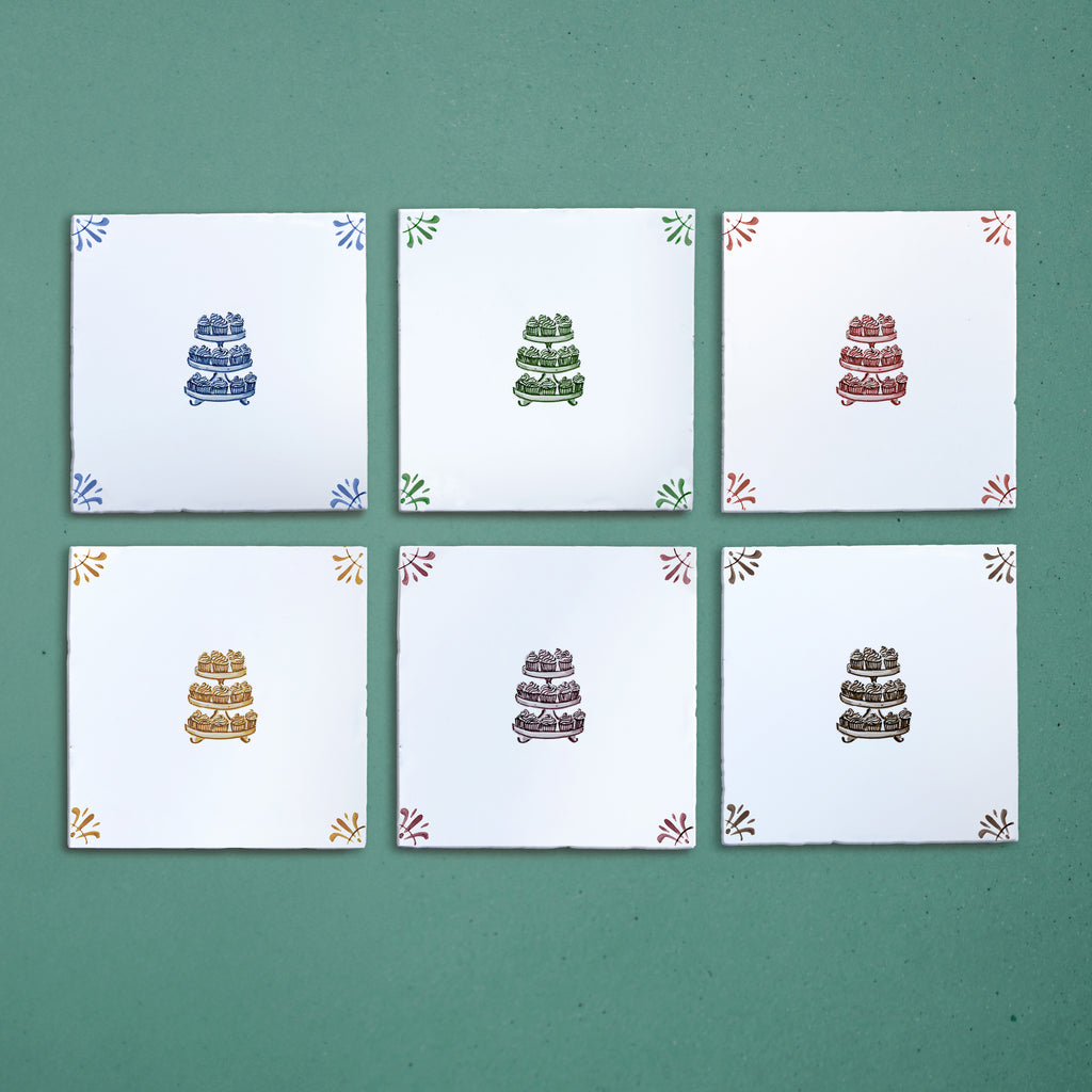 Cupcakes Delft Tile