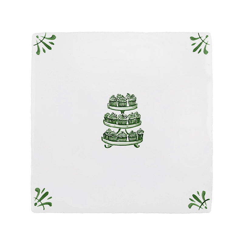 Cupcakes Delft Tile