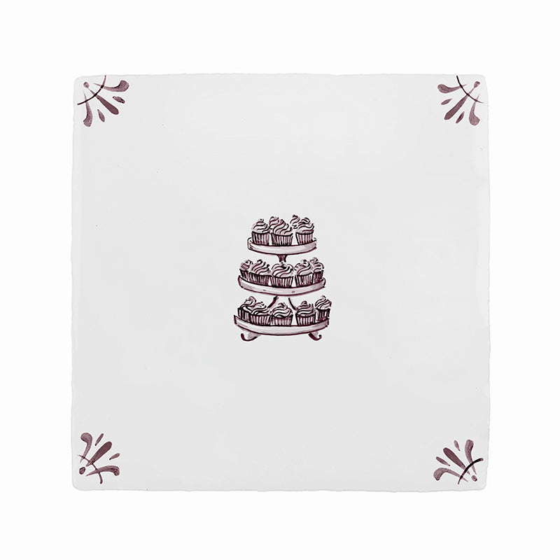Cupcakes Delft Tile