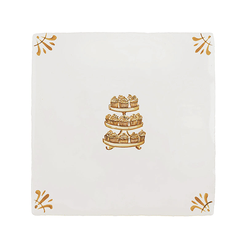 Cupcakes Delft Tile