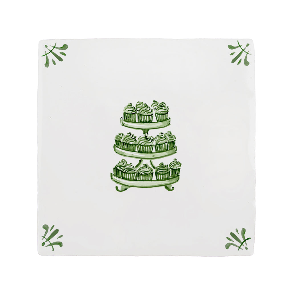 Cupcakes Delft Tile