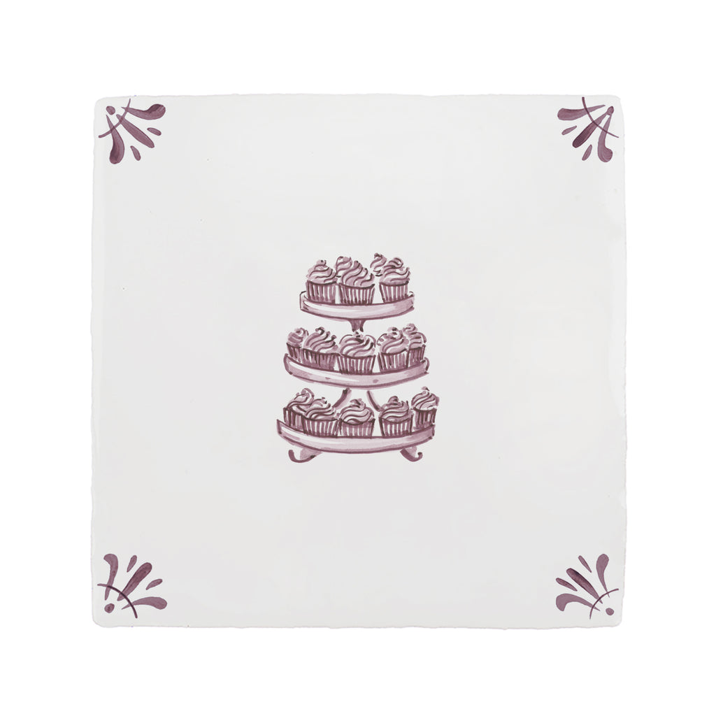 Cupcakes Delft Tile