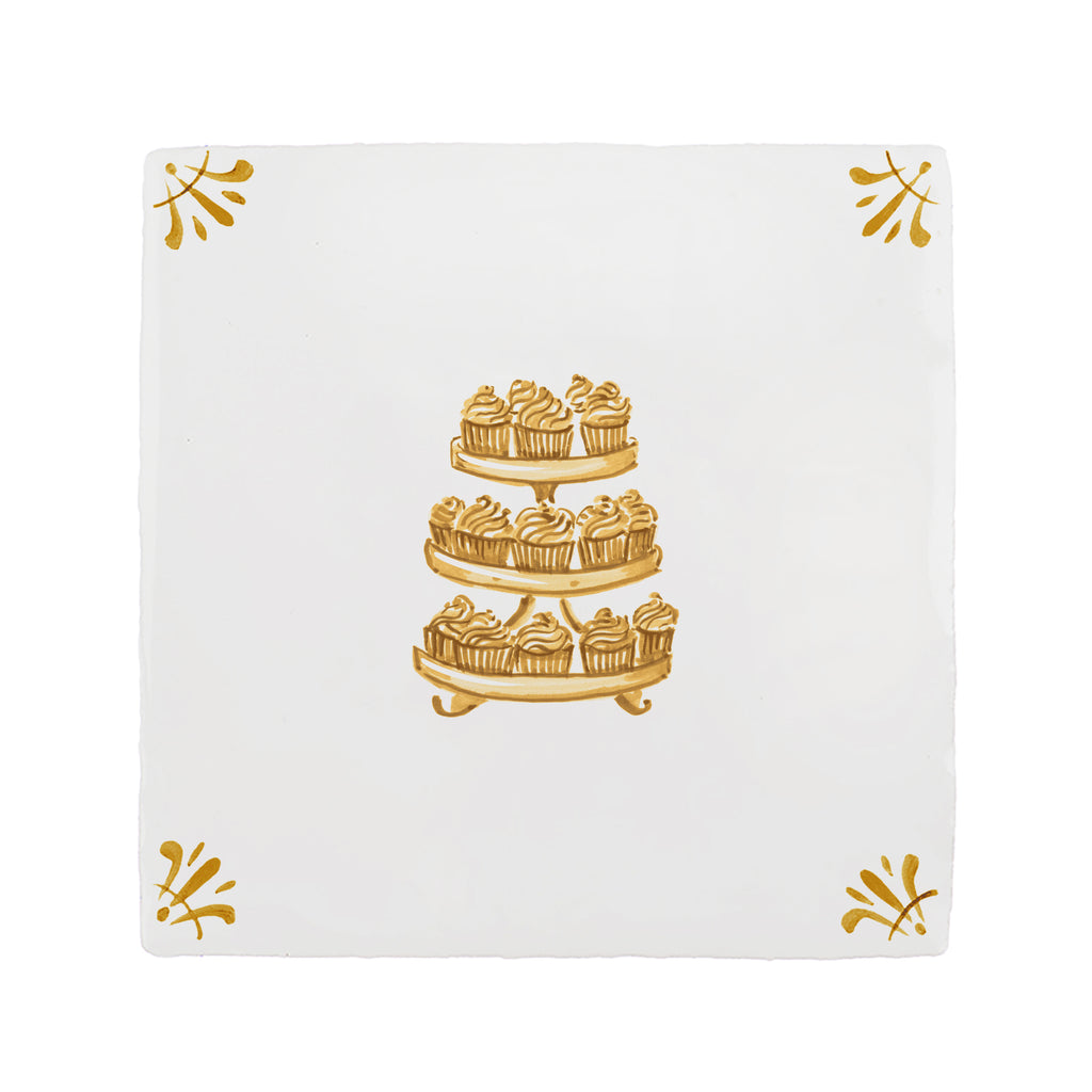 Cupcakes Delft Tile