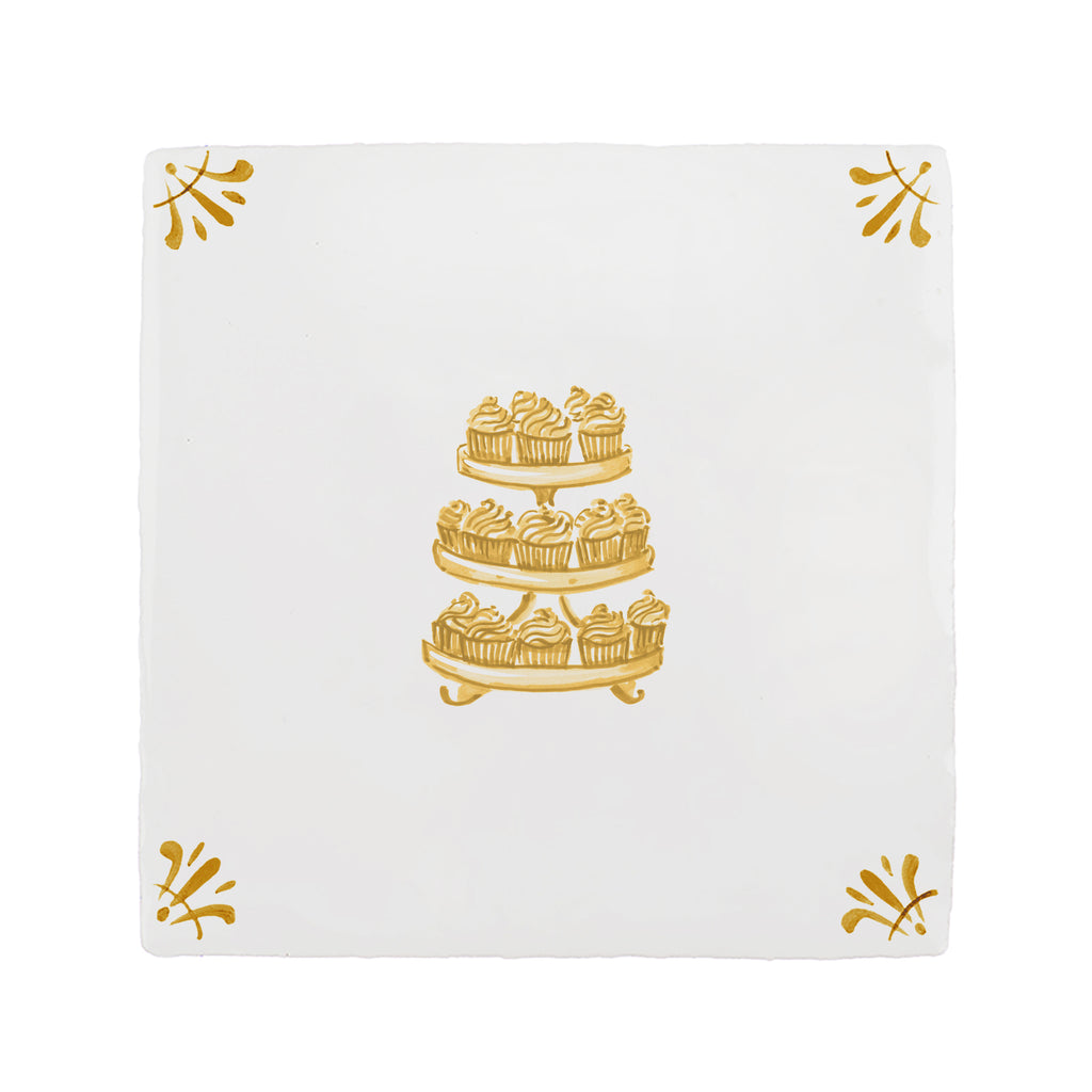 Cupcakes Delft Tile