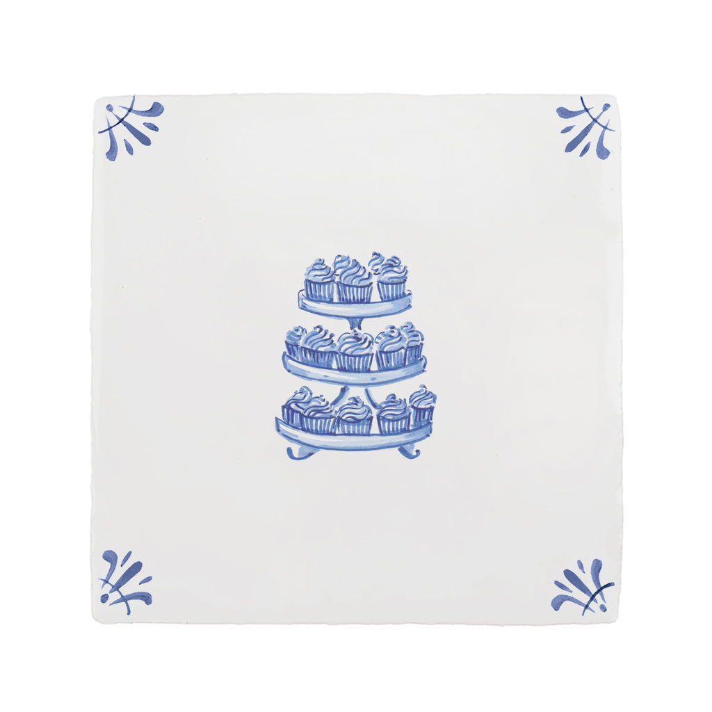 Cupcakes Delft Tile