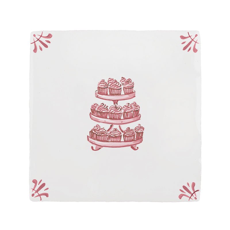 Cupcakes Delft Tile