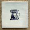 End of Line, Stand Mixer Delft Tile, Navy Blue