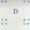 Alphabet D Delft Tile