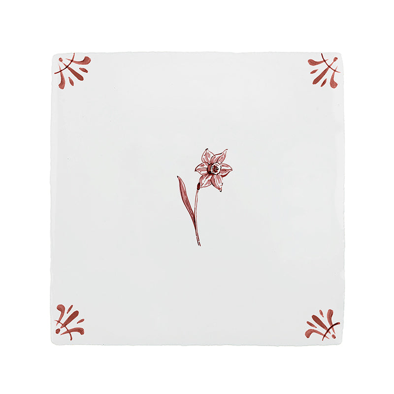 Daffodil Delft Tile