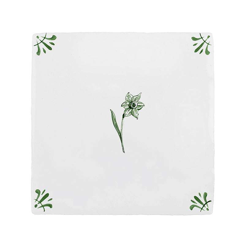 Daffodil Delft Tile