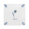 Daffodil Delft Tile, Gold Lustre