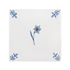 Daffodil Delft Tile, Gold Lustre