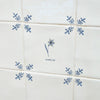 Daffodil Delft Tile, Gold Lustre