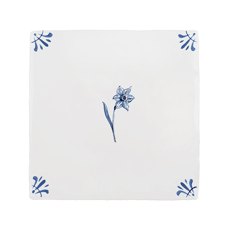 Daffodil Delft Tile
