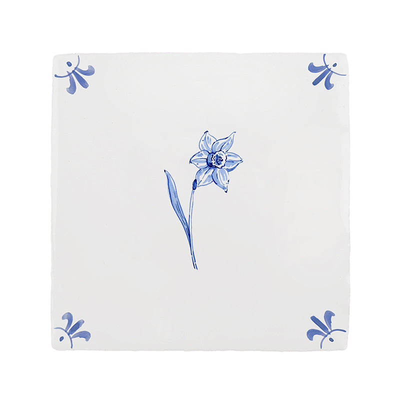 Daffodil Delft Tile