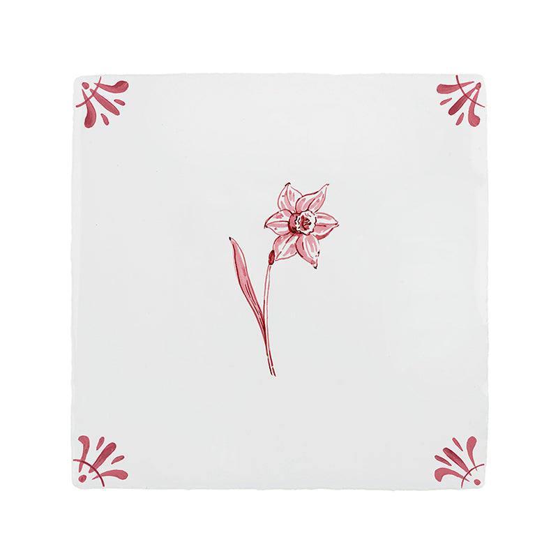 Daffodil Delft Tile