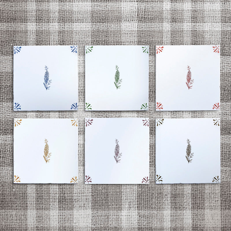 Delphinium Delft Tile