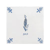Delphinium Delft Tile, Gold Lustre