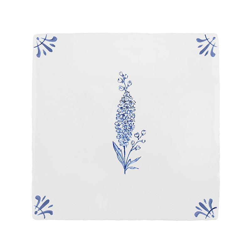 Delphinium Delft Tile