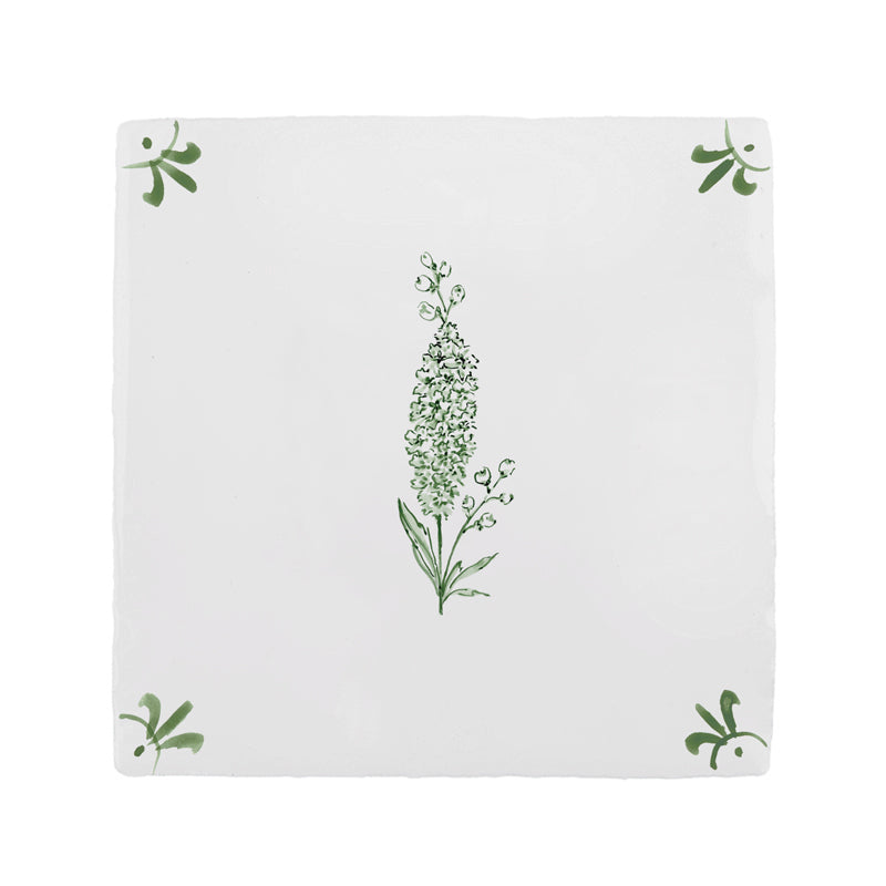 Delphinium Delft Tile