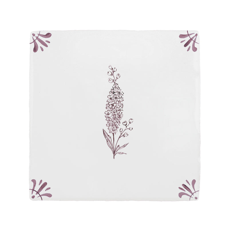 Delphinium Delft Tile