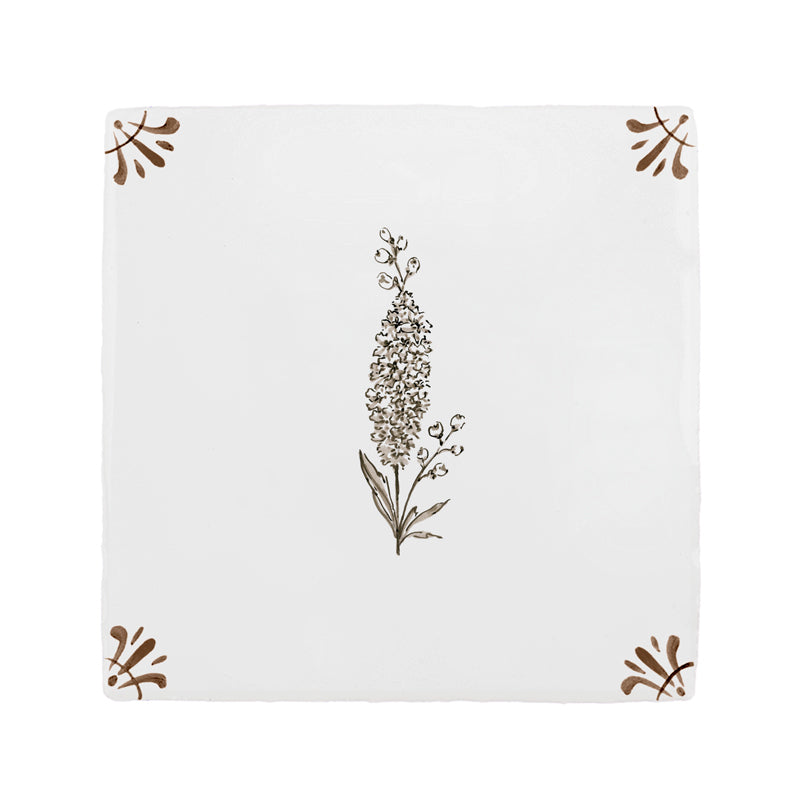 Delphinium Delft Tile