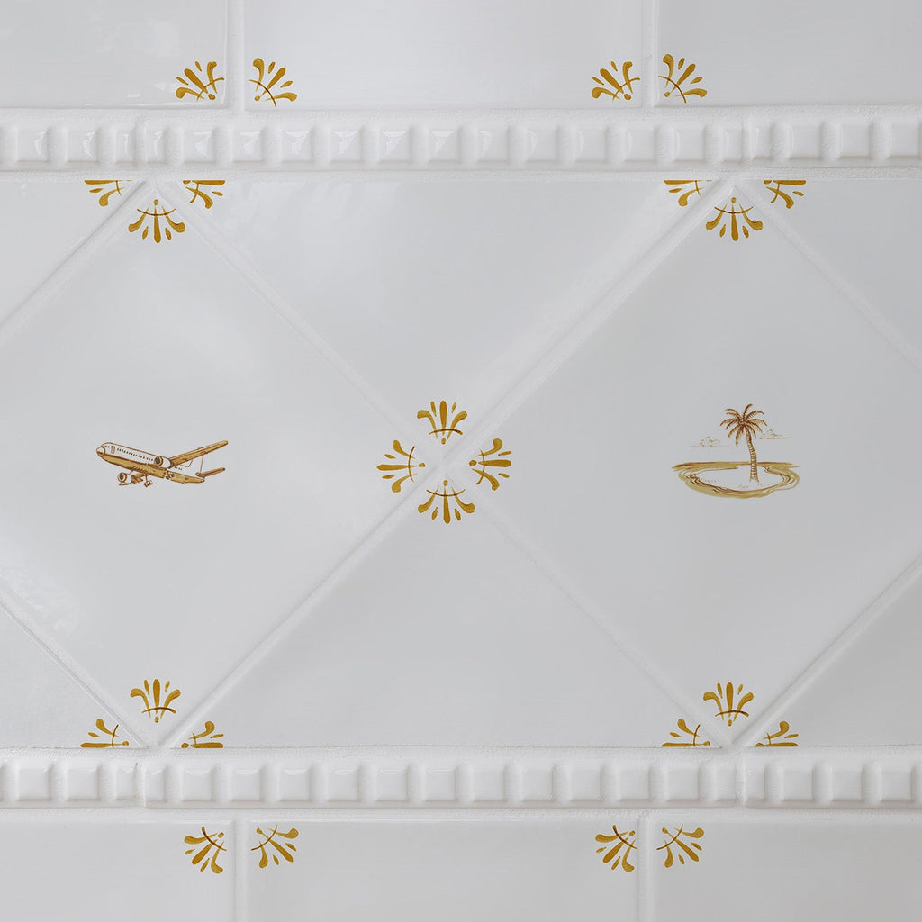 Aeroplane Delft Tile