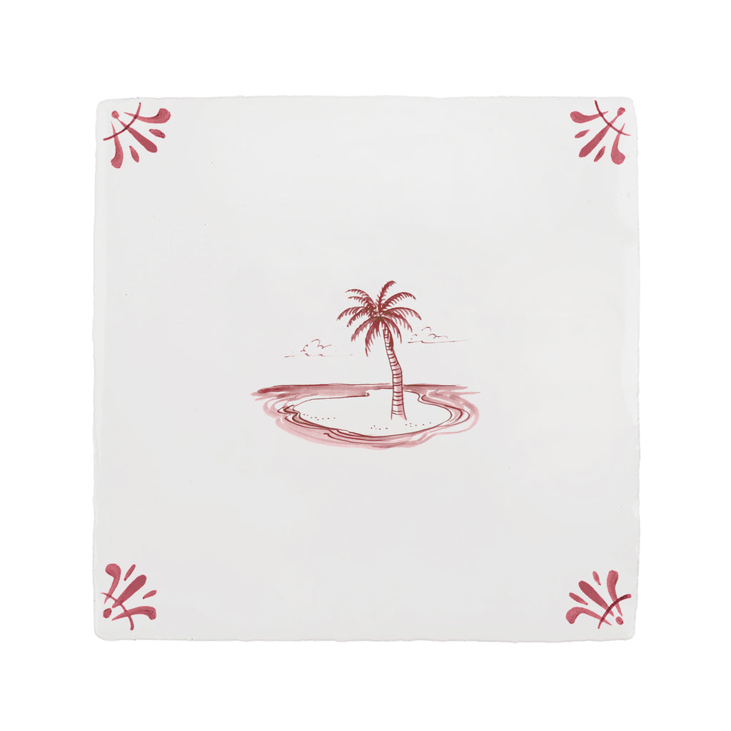 Desert Island Delft Tile