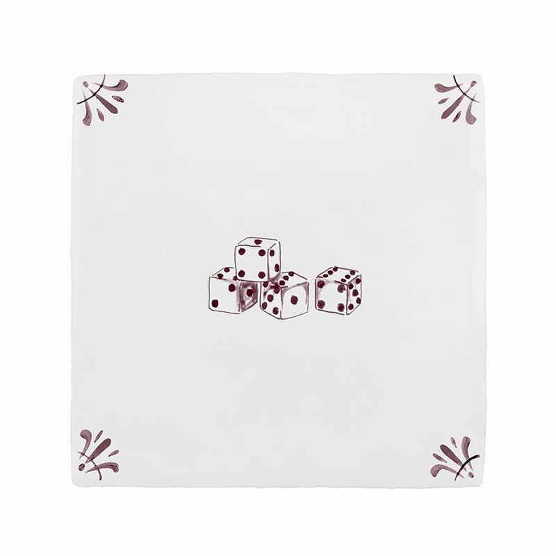 Dice Delft Tile