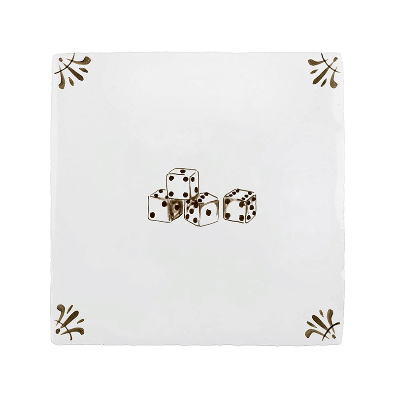 Dice Delft Tile