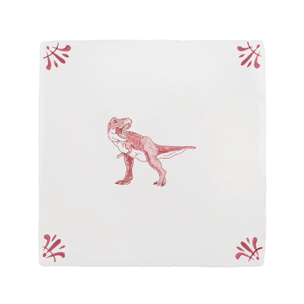 Dinosaur Delft Tile