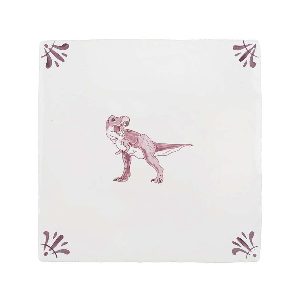 Dinosaur Delft Tile