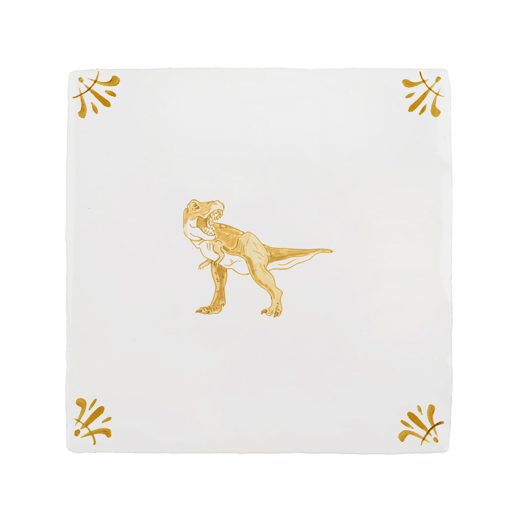 Dinosaur Delft Tile