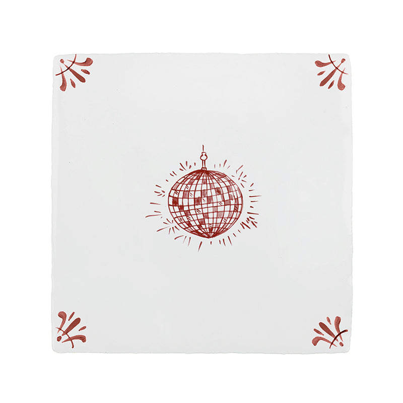 Disco Ball Delft Tile