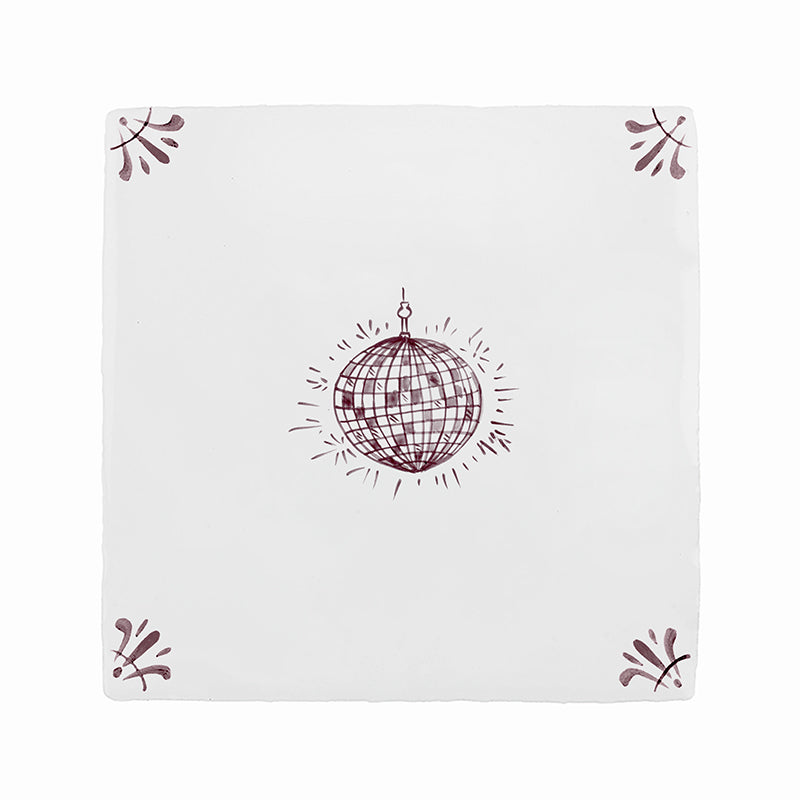 Disco Ball Delft Tile
