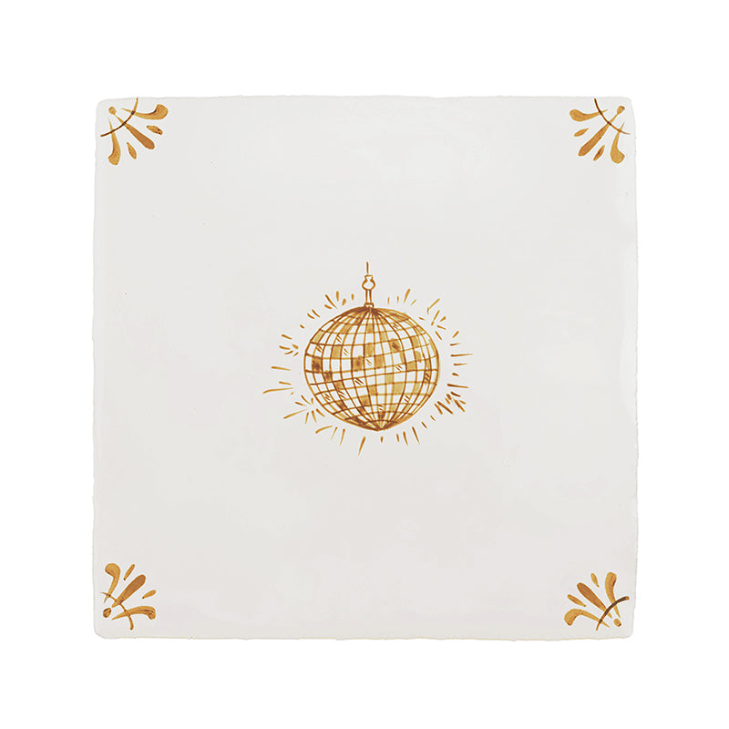 Disco Ball Delft Tile