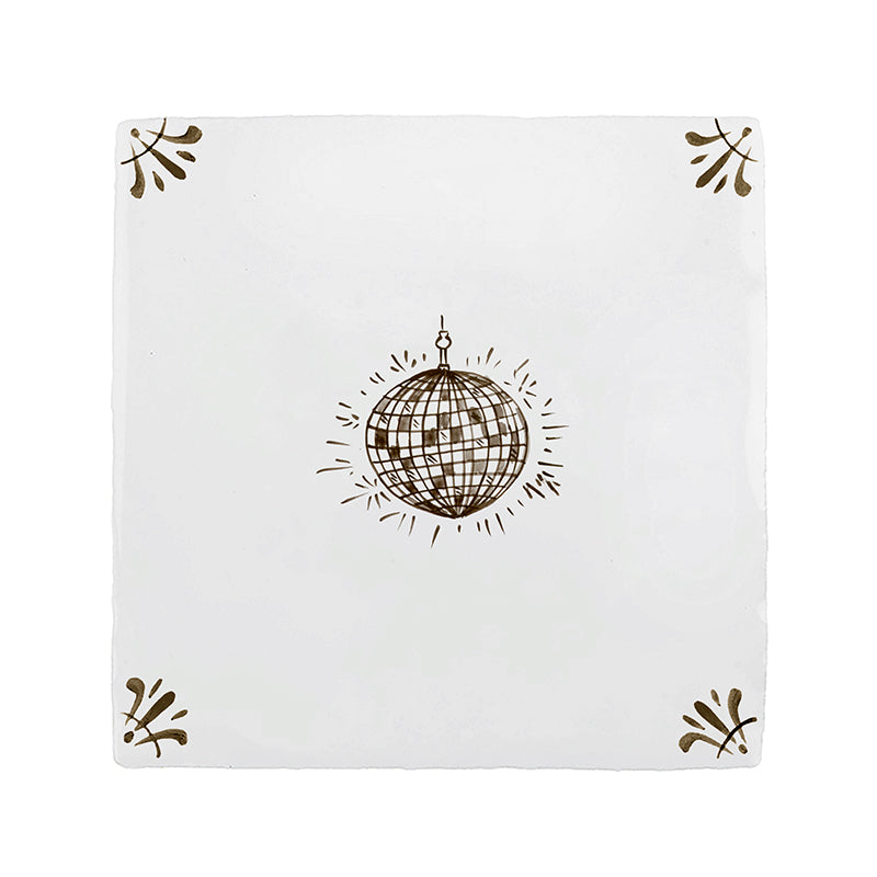 Disco Ball Delft Tile
