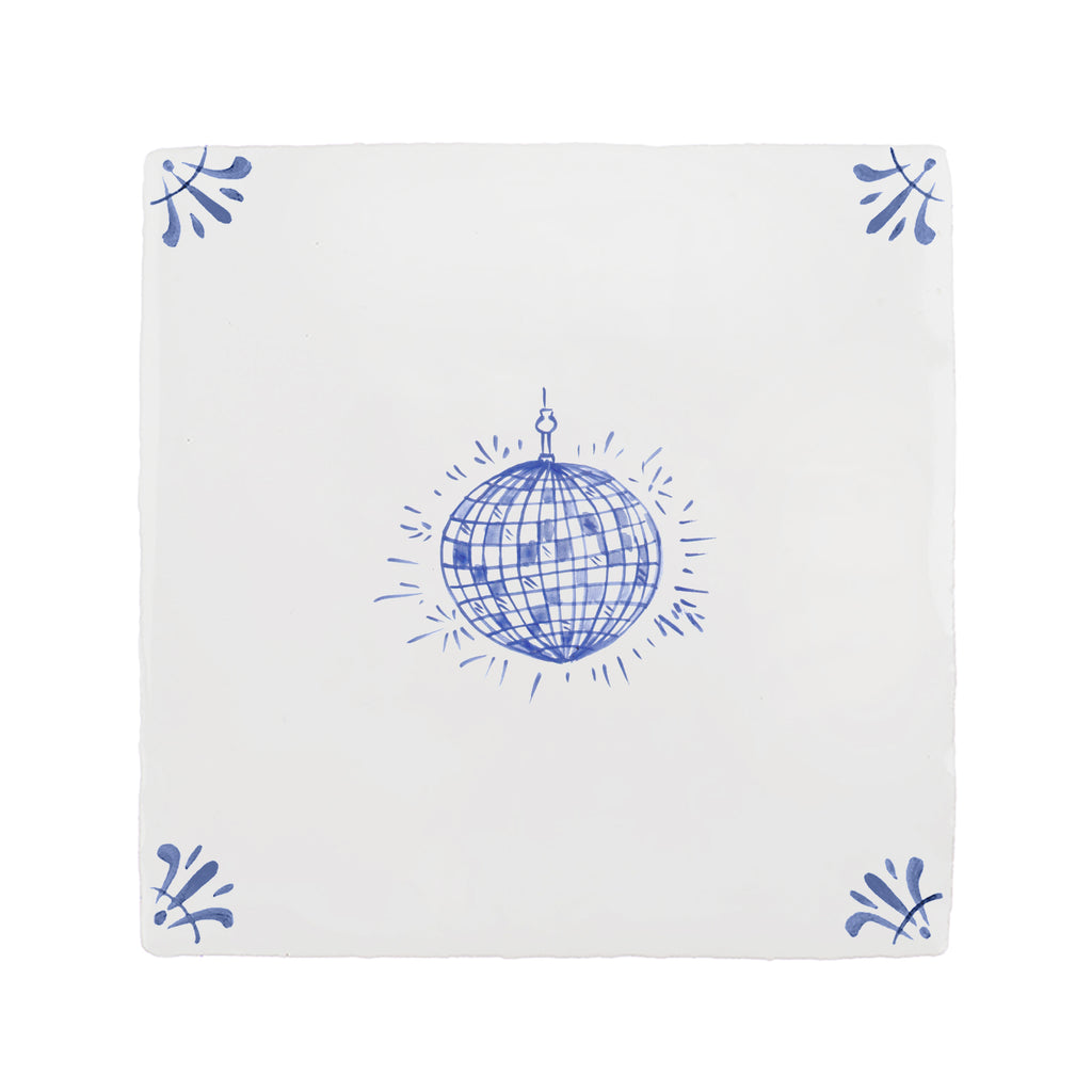 Disco Ball Delft Floor Tile