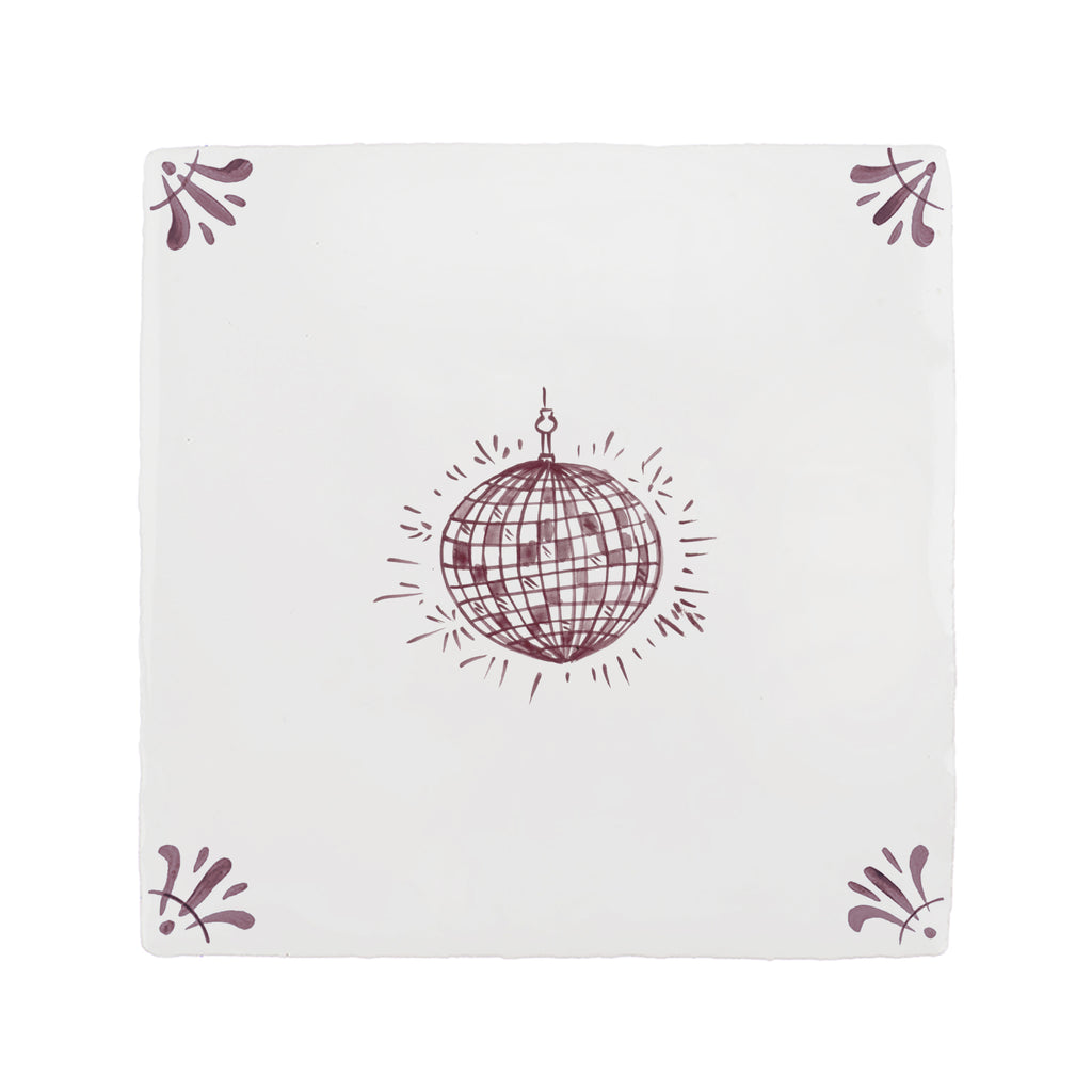 Disco Ball Delft Floor Tile