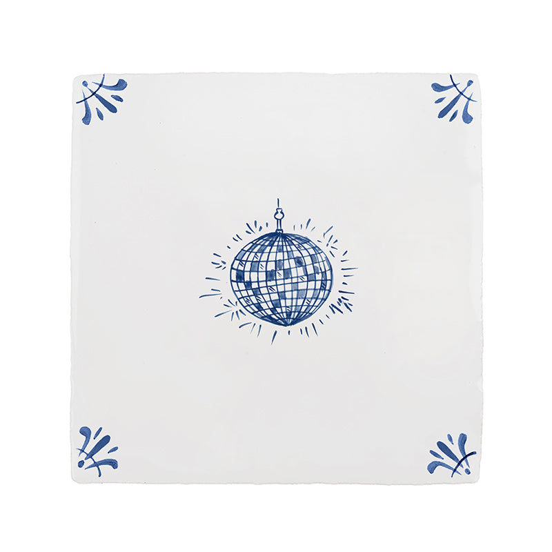 Disco Ball Delft Tile