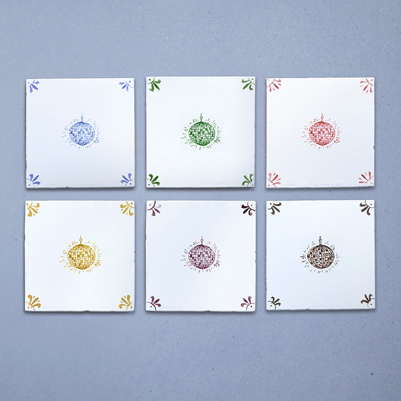 Disco Ball Delft Tile