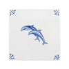 Dolphins Delft Tile