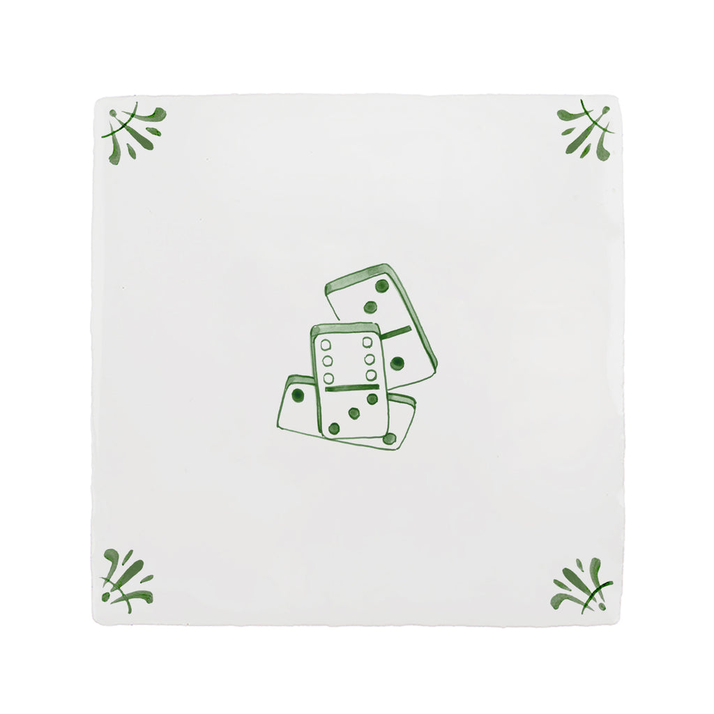 Dominoes Delft Tile