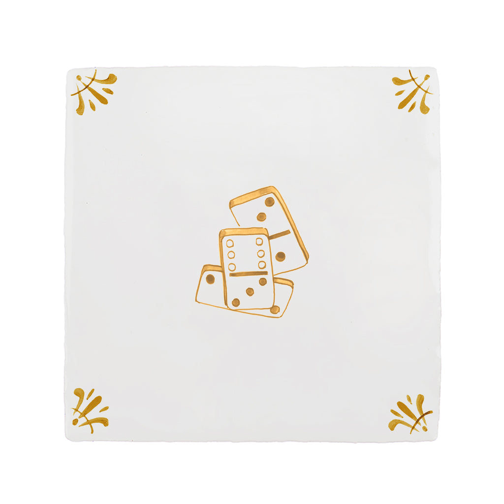 Dominoes Delft Tile