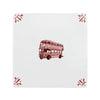 Double Decker Bus Delft Tile