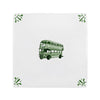 Double Decker Bus Delft Tile