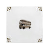 Double Decker Bus Delft Tile