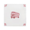 Double Decker Bus Delft Tile