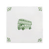 Double Decker Bus Delft Tile