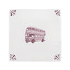 Double Decker Bus Delft Tile